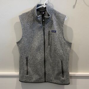 Patagonia Heather Gray Zip Vest